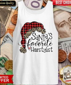 Santa’s Favorite Hair Stylist Tank Top - Design By Viewtees.com