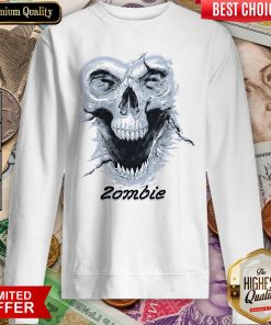 Skull Zombie Sweatshirt - Design By Viewtees.com