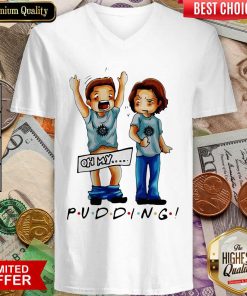 Supernatural Pudding Oh My V-neck - Design By Viewtees.com