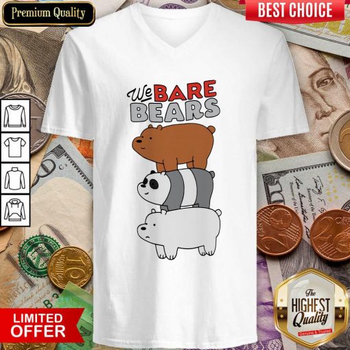 We Bare Bears V-neck - Design By Viewtees.com