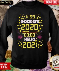 11 59 Goodbye 2020 00 00 Hello 2021 Happy New Year Sweatshirt - Design By Viewtees.com