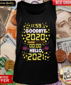 11 59 Goodbye 2020 00 00 Hello 2021 Happy New Year Tank Top - Design By Viewtees.com