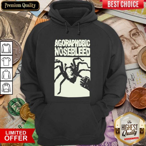 Agoraphobic Nosebleed Spider Woman Hoodie - Design By Viewtees.com