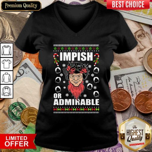 Belsnickel Impish Or Admirable Ugly Christmas V-neck - Design By Viewtees.com