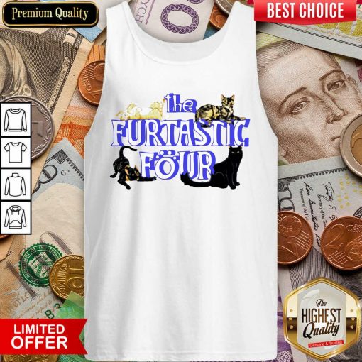 Cats The Furtastic Four Tank Top - Design By Viewtees.com