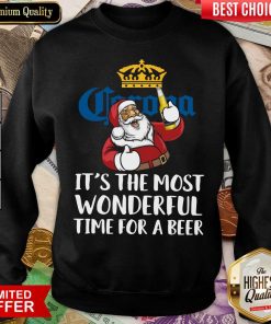 Corona Extra It’s The Most Wonderful Time For A Beer Sweatshirt - Design By Viewtees.com