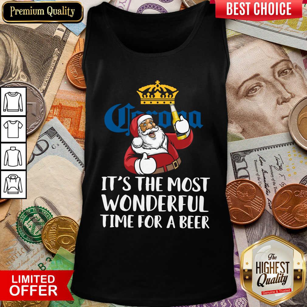 Corona Extra It’s The Most Wonderful Time For A Beer Tank Top - Design By Viewtees.com