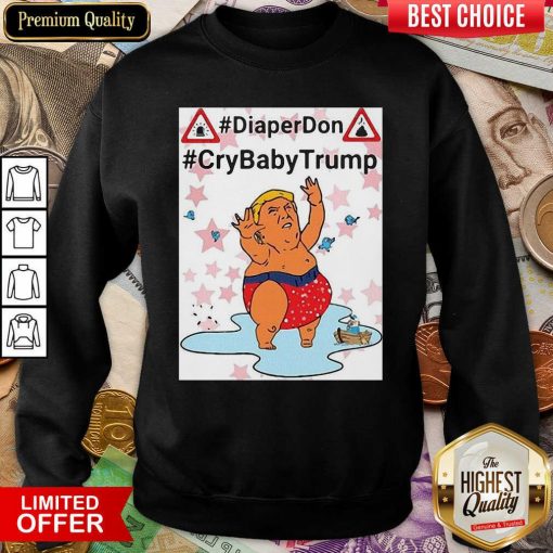 Diaper Don Crybaby Trump Ugly Christmas Sweatshirt - Design By Viewtees.com