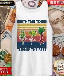 Gardening Thyme To Turnip The Beet Vintage Retro Tank Top - Design By Viewtees.com