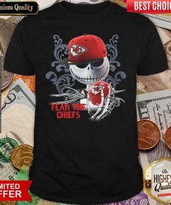 Jack Skellington Fear The Kansas City Chiefs Shirt - Design By Viewtees.com