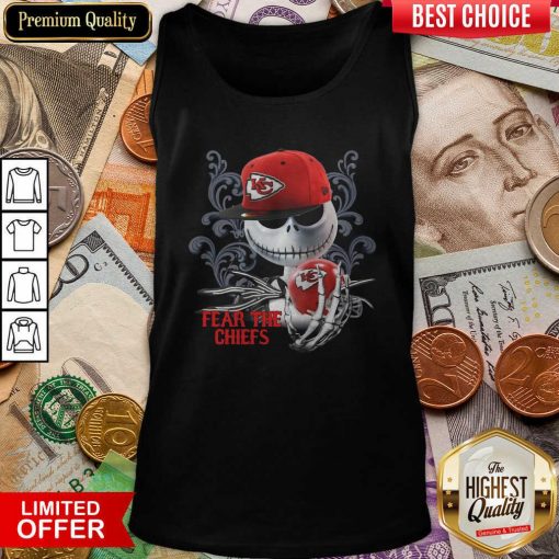 Jack Skellington Fear The Kansas City Chiefs Tank Top - Design By Viewtees.com