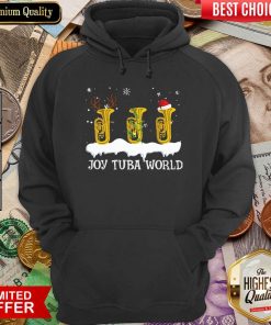 Joy Tuba World Christmas Hoodie - Design By Viewtees.com
