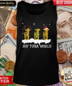 Joy Tuba World Christmas Tank Top - Design By Viewtees.com