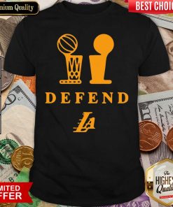Lebron Lakers Trophy Defend Shirt - Design By Viewtees.com