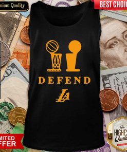 Lebron Lakers Trophy Defend Tank Top - Design By Viewtees.com