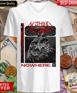 Nothing Nowhere Merch V-neck - Design By Viewtees.com