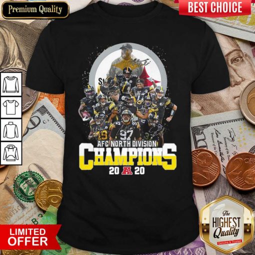 Pittsburgh Steelers Afc North Division Champions 2020 Signatures Shirt - Design By Viewtees.com