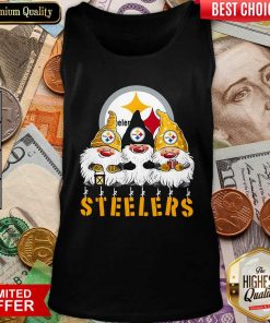Pittsburgh Steelers Gnomes Merry Christmas Tank Top - Design By Viewtees.com