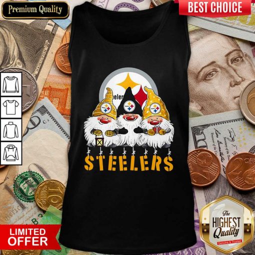 Pittsburgh Steelers Gnomes Merry Christmas Tank Top - Design By Viewtees.com