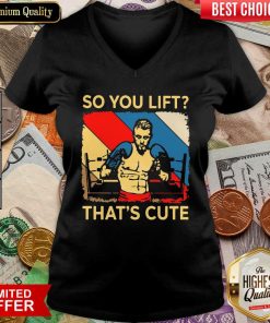 Boxing So You Lift That’s Cute Vintage V-neck - Design By Viewtees.com