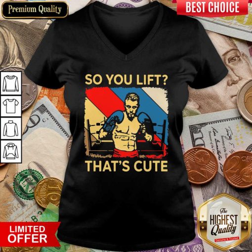 Boxing So You Lift That’s Cute Vintage V-neck - Design By Viewtees.com