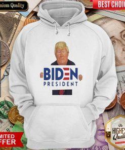 Donald Trump Hug Biden President Hoodie - Design By Viewtees.com