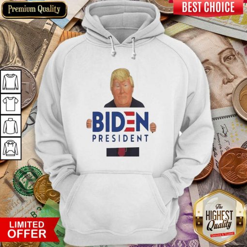 Donald Trump Hug Biden President Hoodie - Design By Viewtees.com