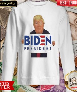 Donald Trump Hug Biden President Sweatshirt - Design By Viewtees.com