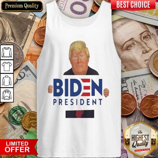 Donald Trump Hug Biden President Tank Top - Design By Viewtees.com