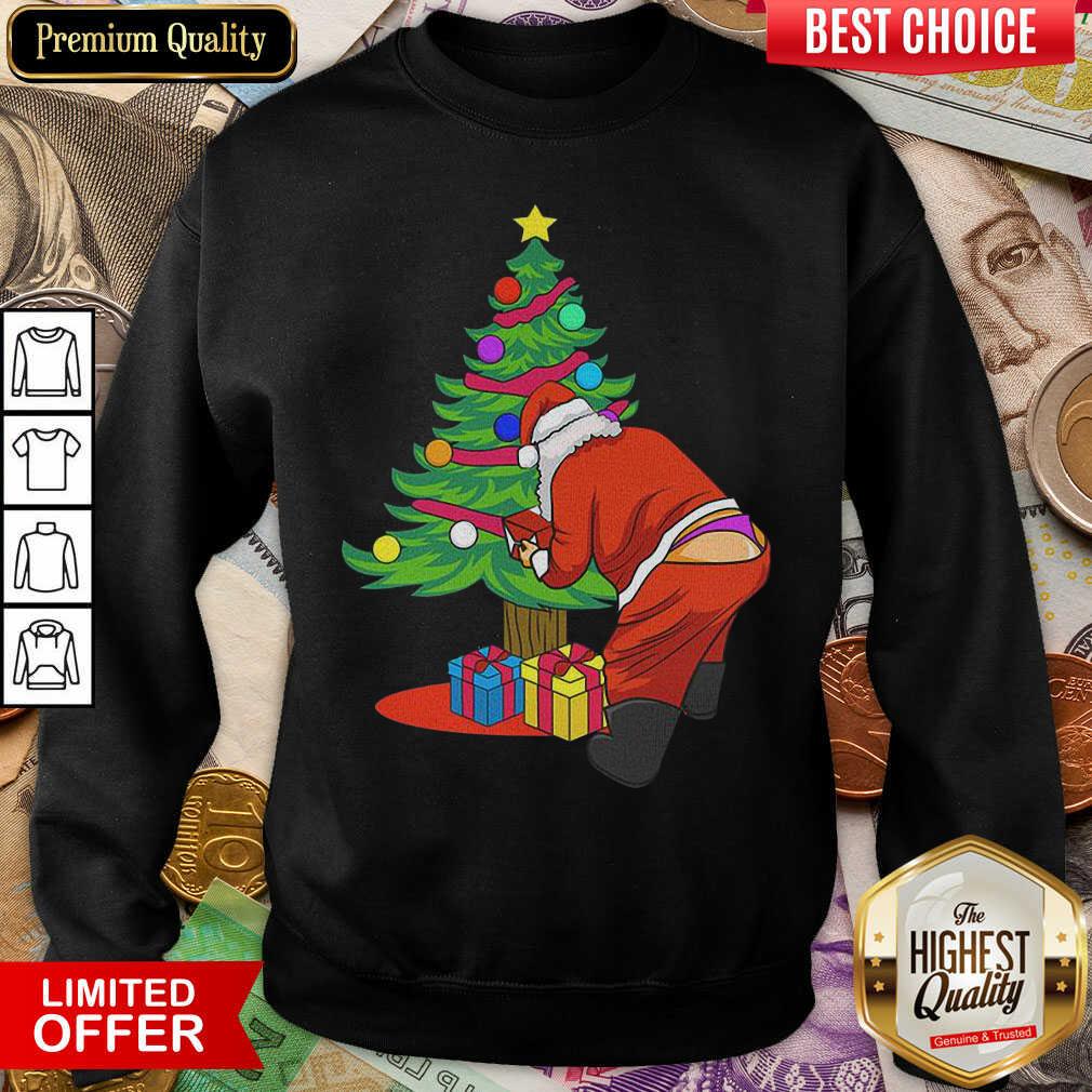 Gay Santa Funny Christmas LGBT Santa Claus Sweatshirt - Design By Viewtees.com 