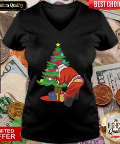 Gay Santa Funny Christmas LGBT Santa Claus V-neck - Design By Viewtees.com