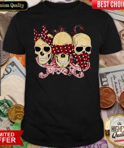 Hear See Speak No Evil Skull Heads Shirt - Design By Viewtees.com