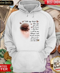 I Hide My Tears When I Say Your Name But The Pain In My Heart Hoodie - Design By Viewtees.com