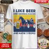 I Like Beer And Harness Racing And Maybe 3 People Vintage Shirt - Design By Viewtees.com