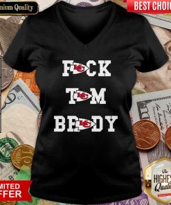 Kansas City Chiefs Fuck Tom Brady V-neck 2- Design By Viewtees.com