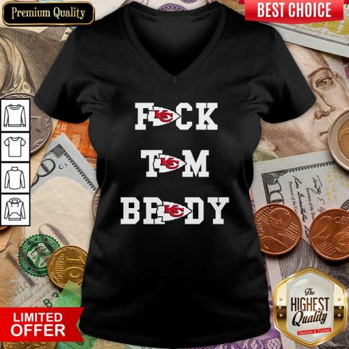 Kansas City Chiefs Fuck Tom Brady V-neck 2- Design By Viewtees.com