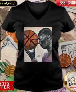 Michael Jordan Basketball V-neck - Design By Viewtees.com