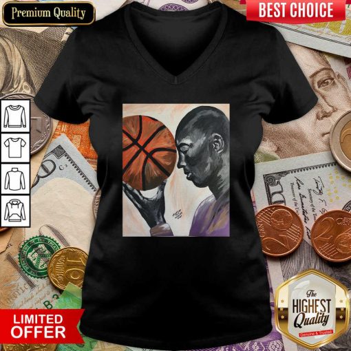 Michael Jordan Basketball V-neck - Design By Viewtees.com