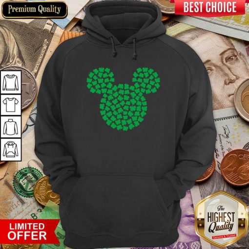 Mickey Mouse Green Four Leaf Clover Shamrock St Patrick’s Hoodie - Design By Viewtees.com