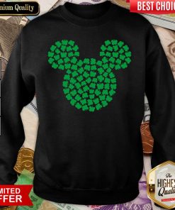Mickey Mouse Green Four Leaf Clover Shamrock St Patrick’s Sweatshirt - Design By Viewtees.com