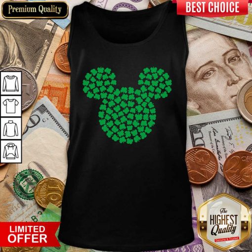 Mickey Mouse Green Four Leaf Clover Shamrock St Patrick’s Tank Top - Design By Viewtees.com