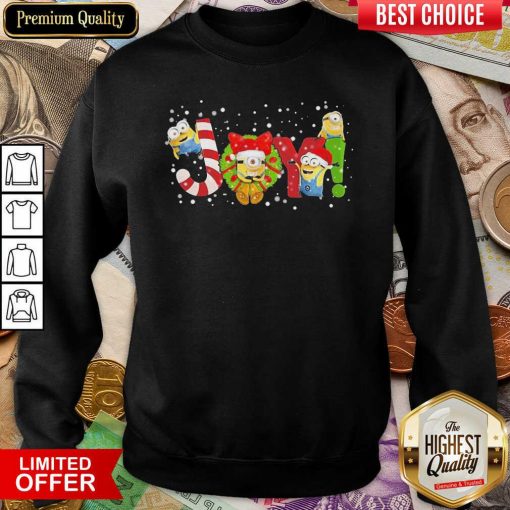 Minions Joy Christmas Sweatshirt - Design By Viewtees.com