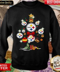 Pittsburgh Steelers Merry Christmas Tree Gift Sweatshirt - Design By Viewtees.com
