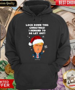 Santa Donald Trump Lock Down This Christmas I Demand To Be Let Out Hoodie - Design By Viewtees.com