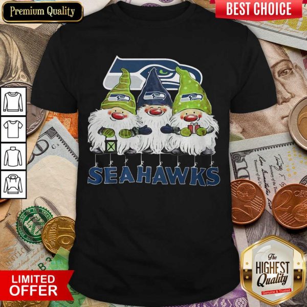 Seattle Seahawks Gnomies Christmas Shirt - Design By Viewtees.com