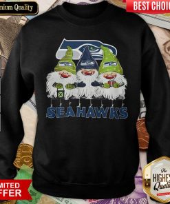 Seattle Seahawks Gnomies Christmas Sweatshirt - Design By Viewtees.com
