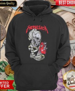 Skull Metallica Heart Explosive Hoodie - Design By Viewtees.com