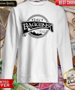 Elect Baggins For A Better Shire Sweatshirt - Design By Viewtees.com