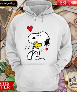 Snoopy Hug Woodstock Valentines Day Hoodie - Design By Viewtees.com