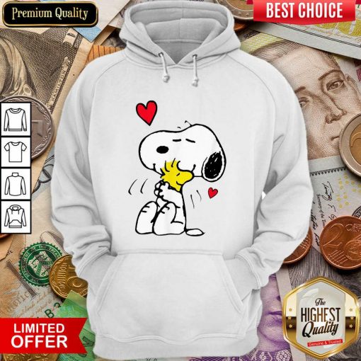 Snoopy Hug Woodstock Valentines Day Hoodie - Design By Viewtees.com